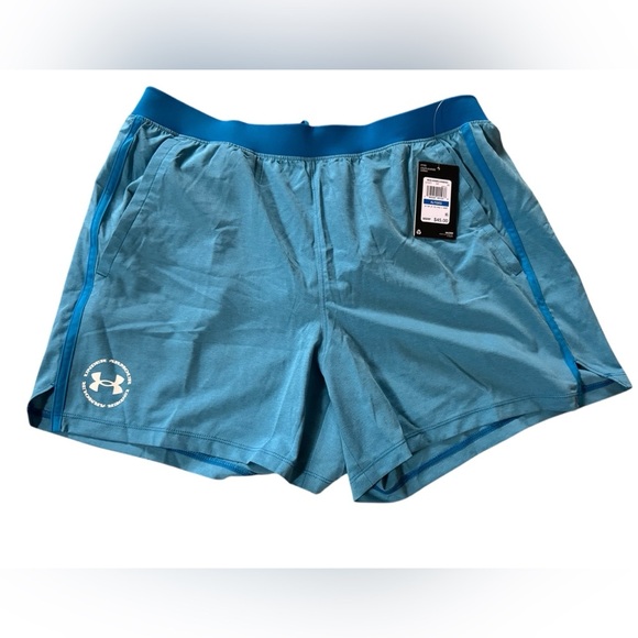 Men's UA Under Armour FITTED Run Up the Pace 5” Shorts Size XL - Picture 1 of 4